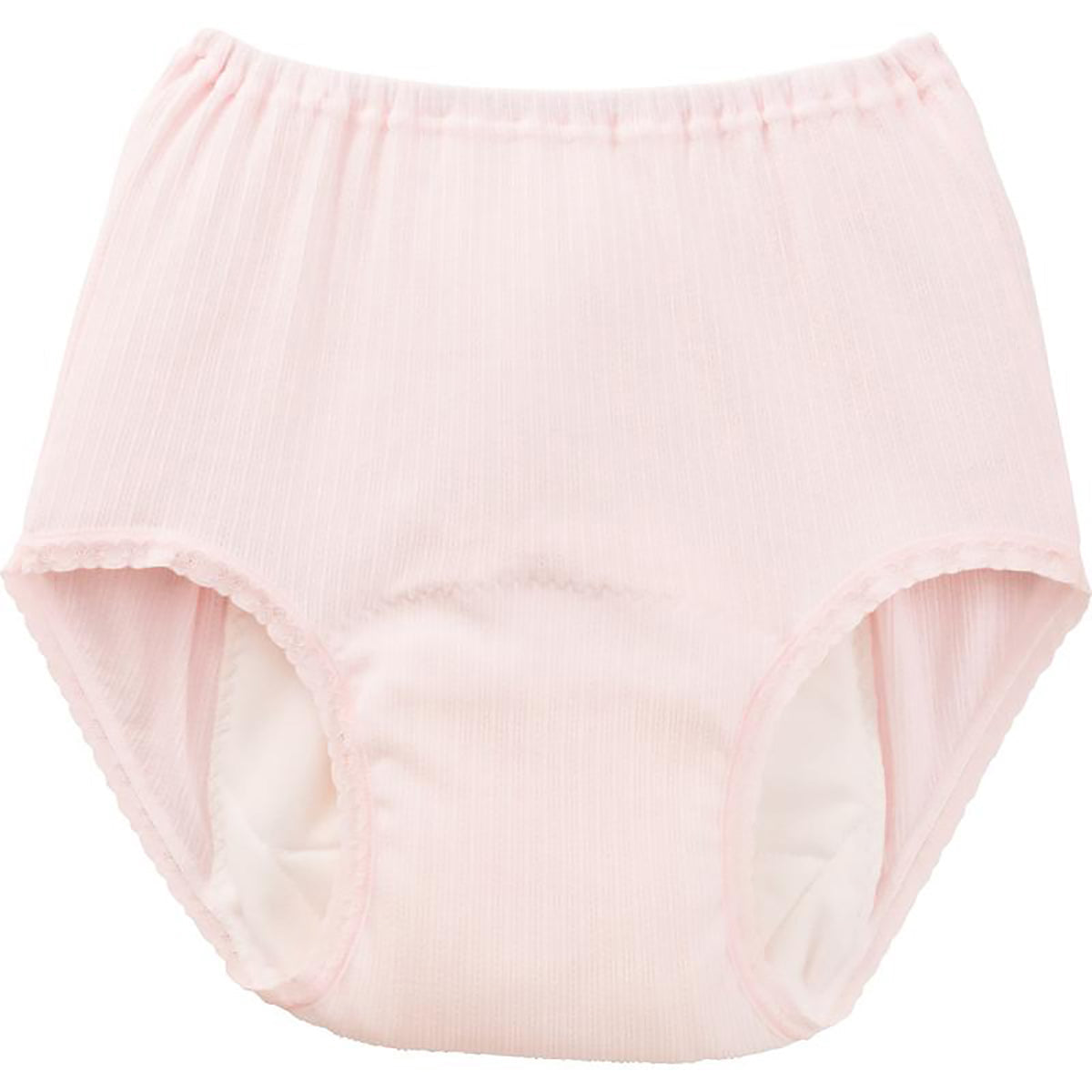 安心快適ショーツ 吸水帯一体型 ピーチ S/M/L/LL/3L