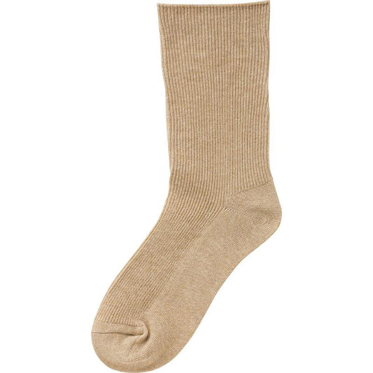 足首ゴムなしソックス ベージュ 22～24cm