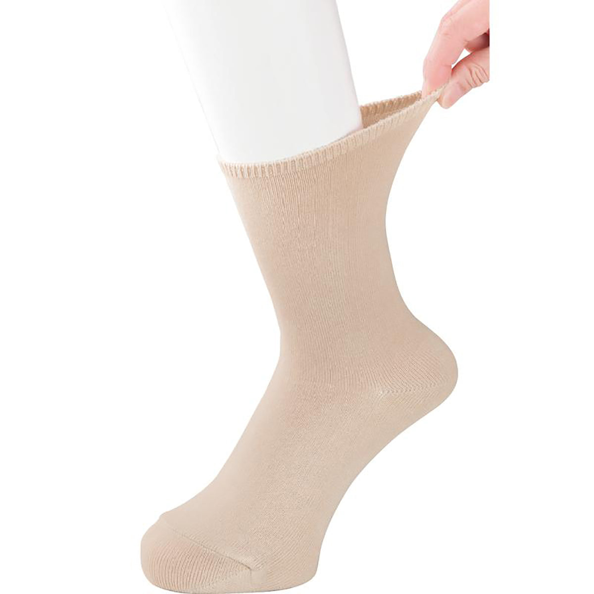 しめつけ解消ソックス ベージュ 22～24cm