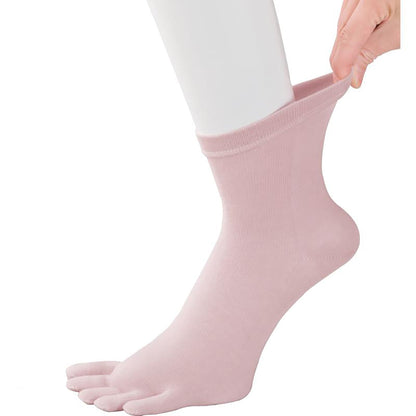 しめつけ解消5本指ソックス ピンク 22～24cm