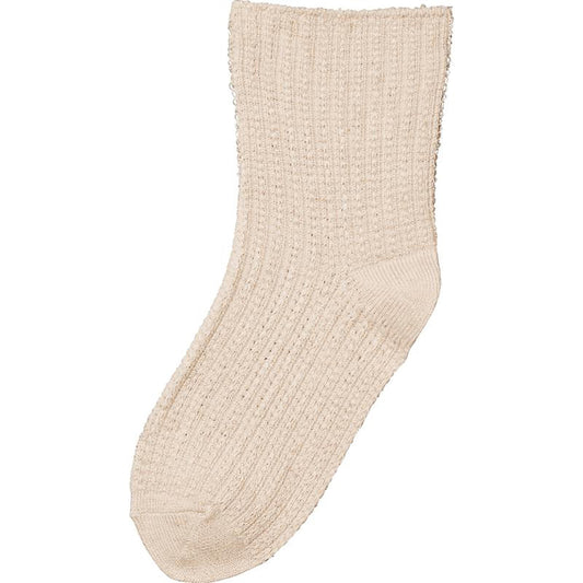 ゴムなし幅広ソックス ベージュ 22～24cm