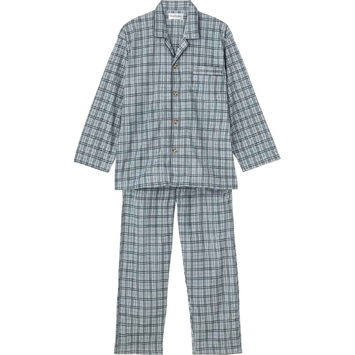 ワンタッチテープ＋腰開きパジャマ グレー S/M/L/LL