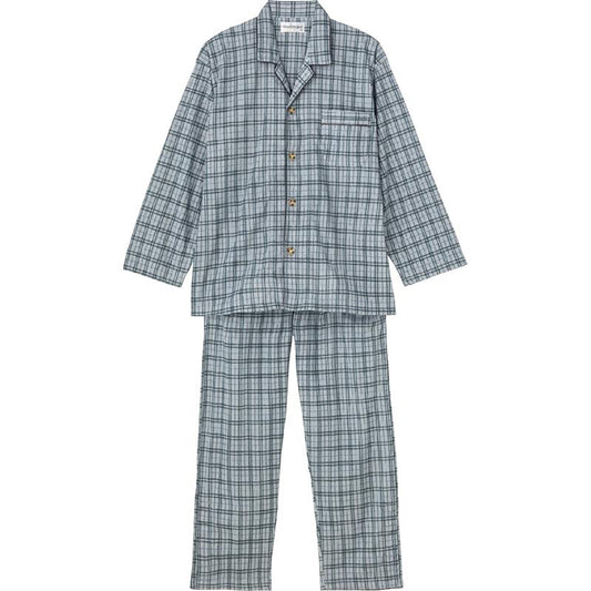 ワンタッチテープ＋腰開きパジャマ グレー S/M/L/LL