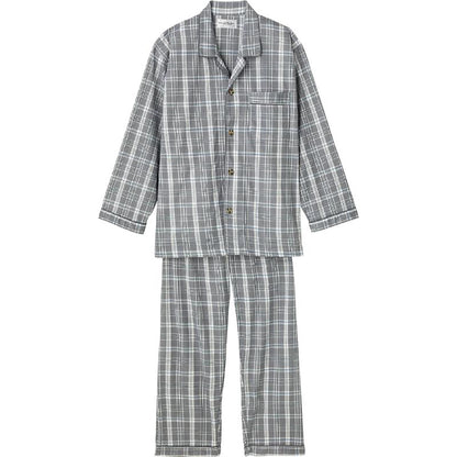 ワンタッチパジャマ グレー S/M/L/LL