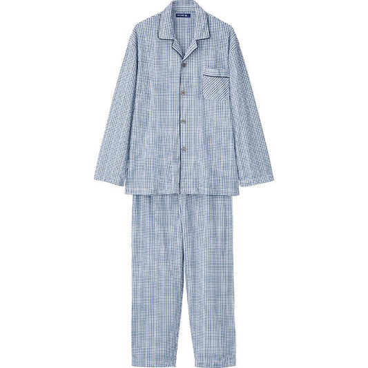 ワンタッチパジャマ ブルー S/M/L/LL/3L/4L