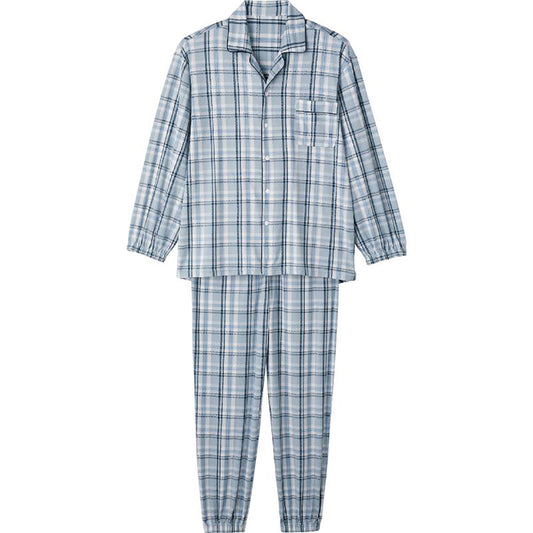 のびのびストレッチホックパジャマ グレー S/M/L/LL/3L/4L