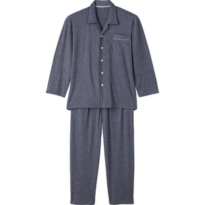 のびのびストレッチホックパジャマ ネイビー S/M/L/LL/3L/4L