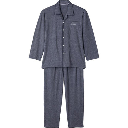 のびのびストレッチホックパジャマ ネイビー S/M/L/LL/3L/4L