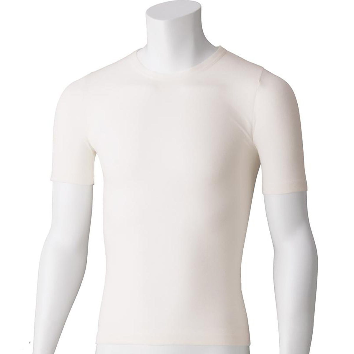 のびのびラクラク長袖インナー ホワイト Ｍ～Ｌ