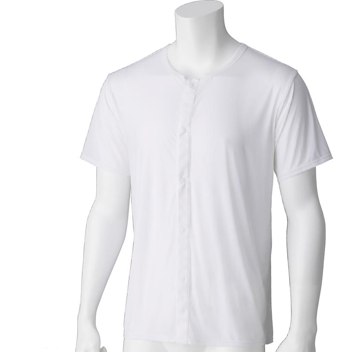 スルッと着られる半袖ホックインナー ホワイト S/M/L/LL