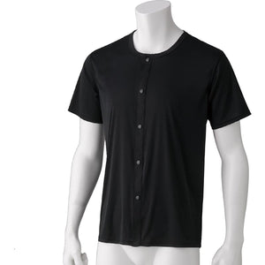 着ている感じがしない軽量半袖ホックインナー ブラック S/M/L/LL