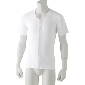 半袖ワンタッチシャツ(2枚組) ホワイト S/M/L/LL