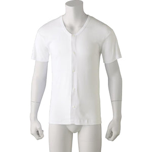 半袖ホックシャツ(2枚組) ホワイト S/M/L/LL