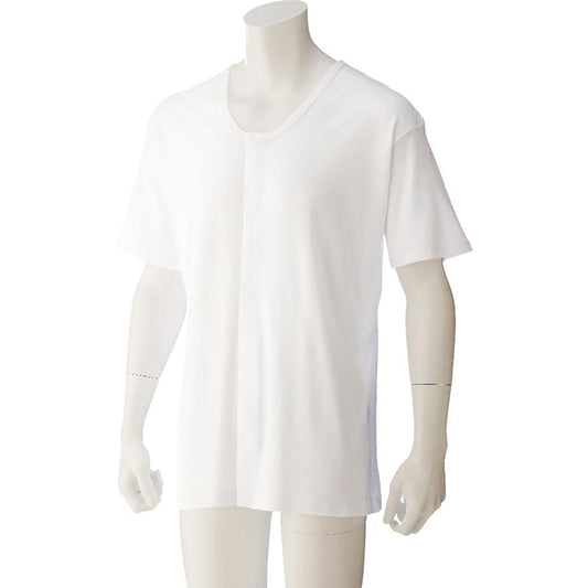 半袖大寸ワンタッチシャツ ホワイト 3L/4L/5L