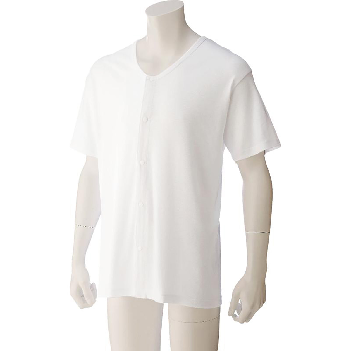 半袖大寸ホックシャツ ホワイト 3L/4L/5L