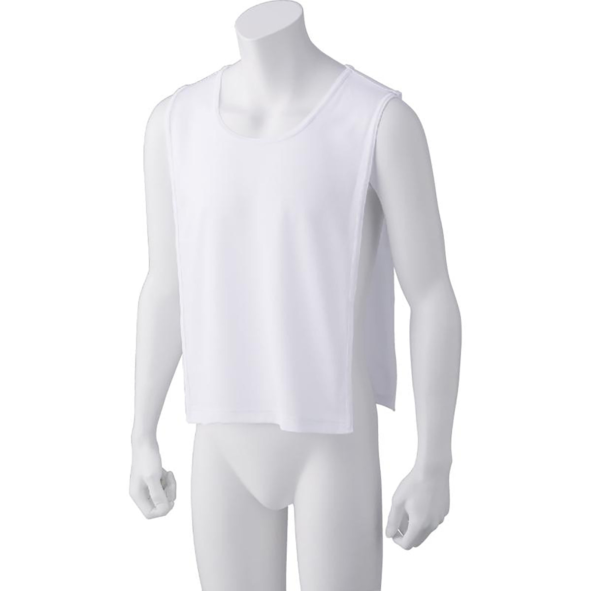 丸首脇縫製無シャツ ホワイト Ｍ～Ｌ/Ｌ～ＬＬ