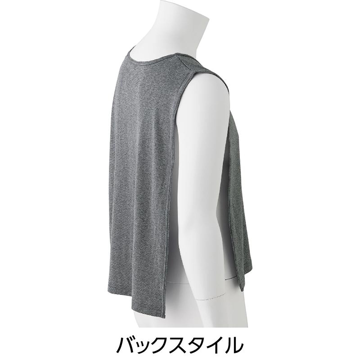 丸首脇縫製無シャツ ホワイト Ｍ～Ｌ/Ｌ～ＬＬ