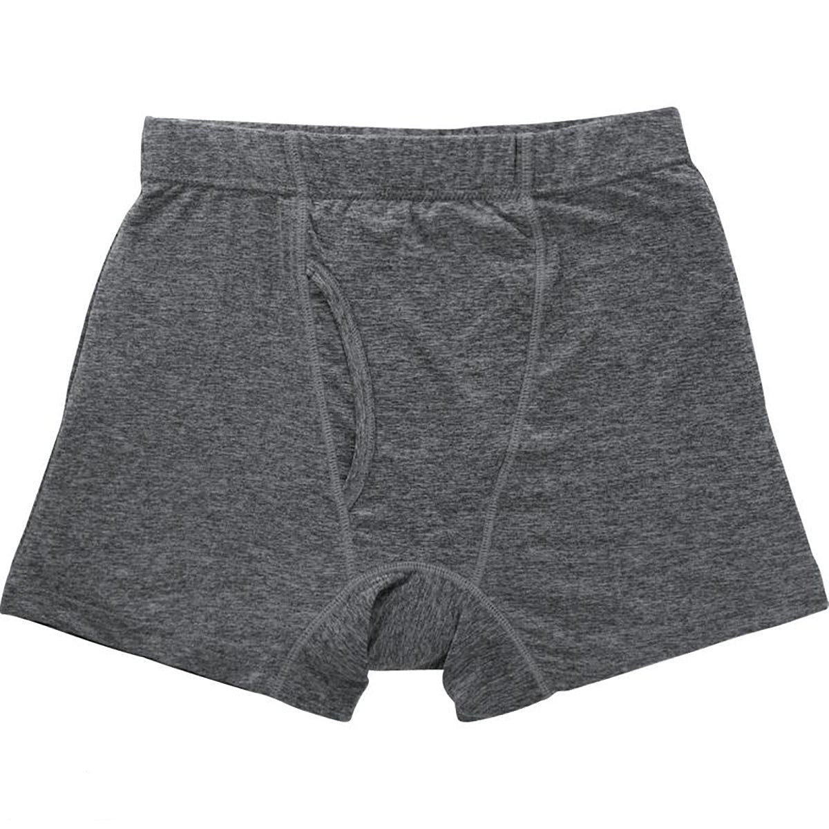 吸水パッド対応安心快適ボクサーブリーフ 杢グレー M/L/LL