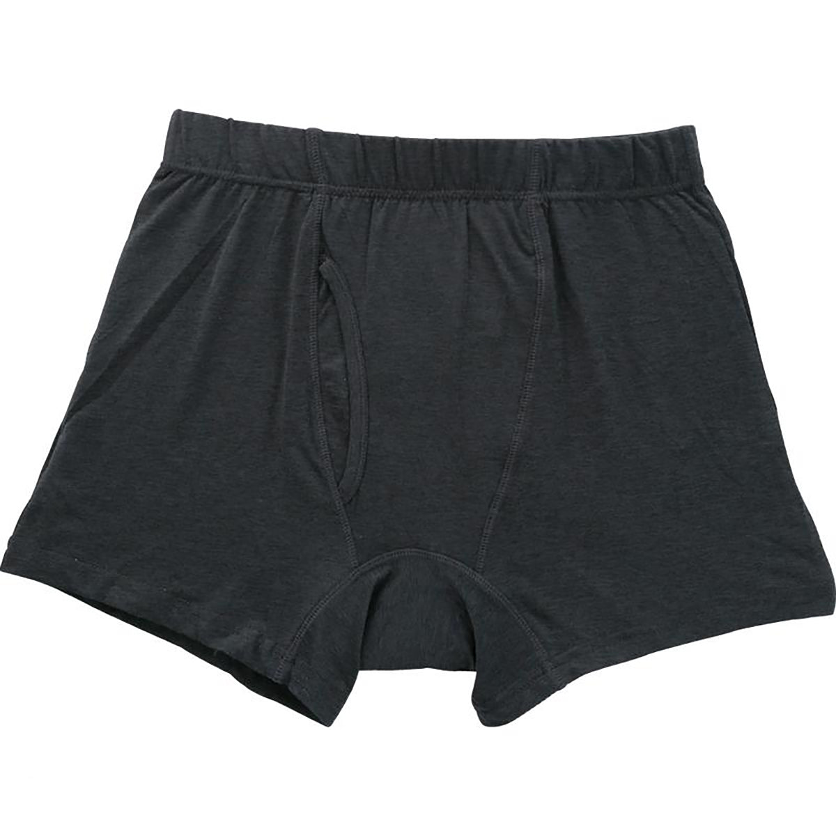 吸水パッド対応安心快適ボクサーブリーフ 杢チャコール M/L/LL