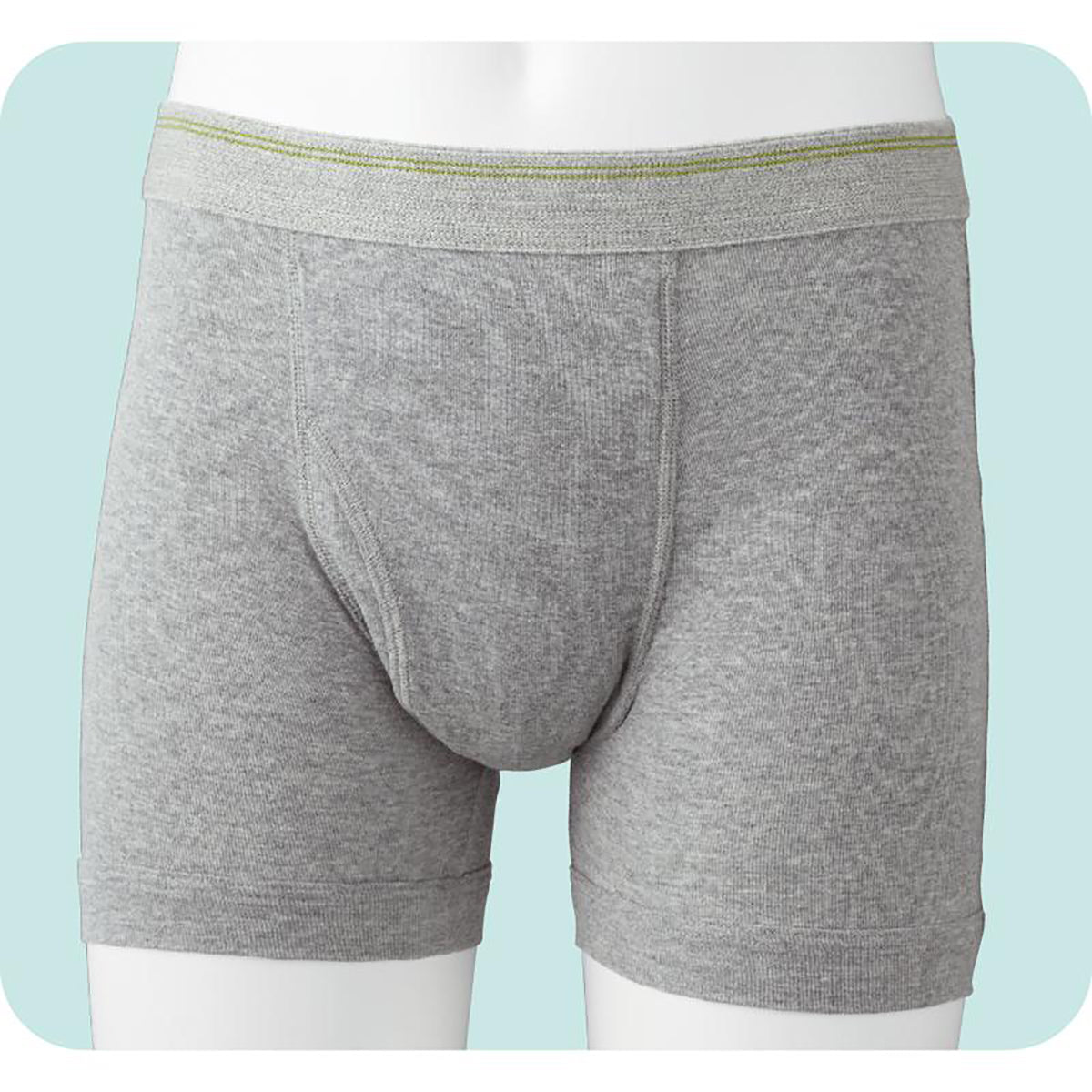 安心快適ボクサーブリーフ グレー M/L/LL