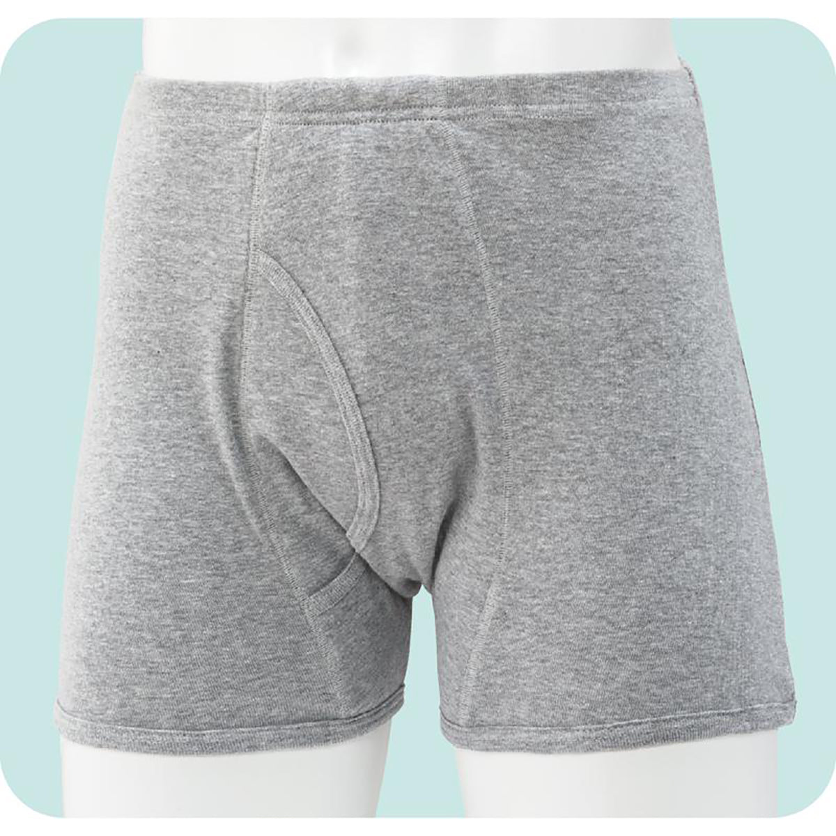 安心快適ニットトランクス グレー M/L/LL