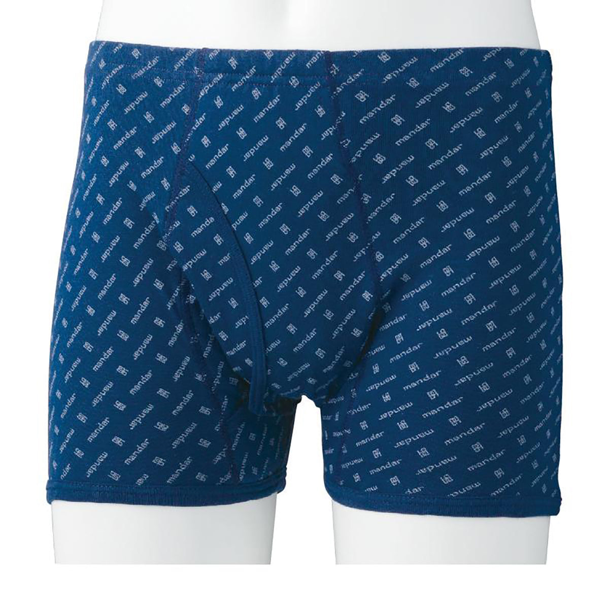 安心快適プリントニットトランクス ネイビー M/L/LL