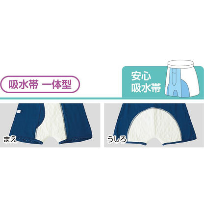 安心快適プリントニットトランクス ネイビー M/L/LL
