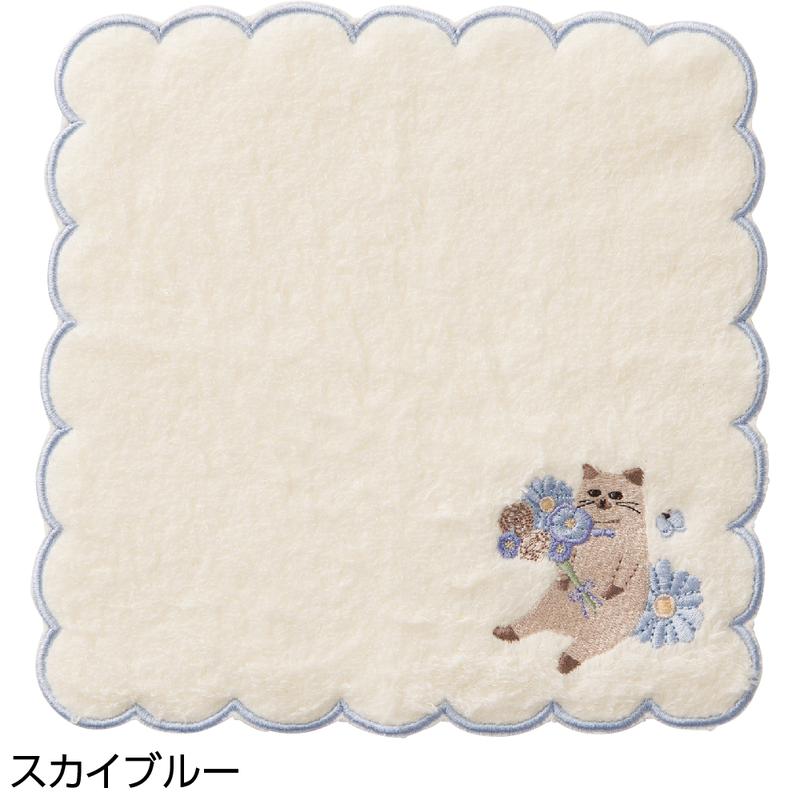 ハンカチ スカイブルー 20×20cm