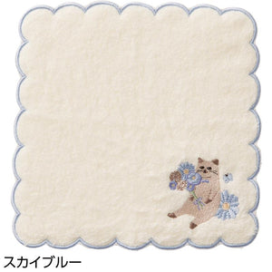 ハンカチ スカイブルー 20×20cm