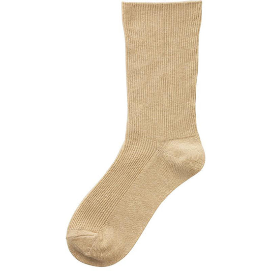 足首ゴムなしソックス ベージュ 24～26cm