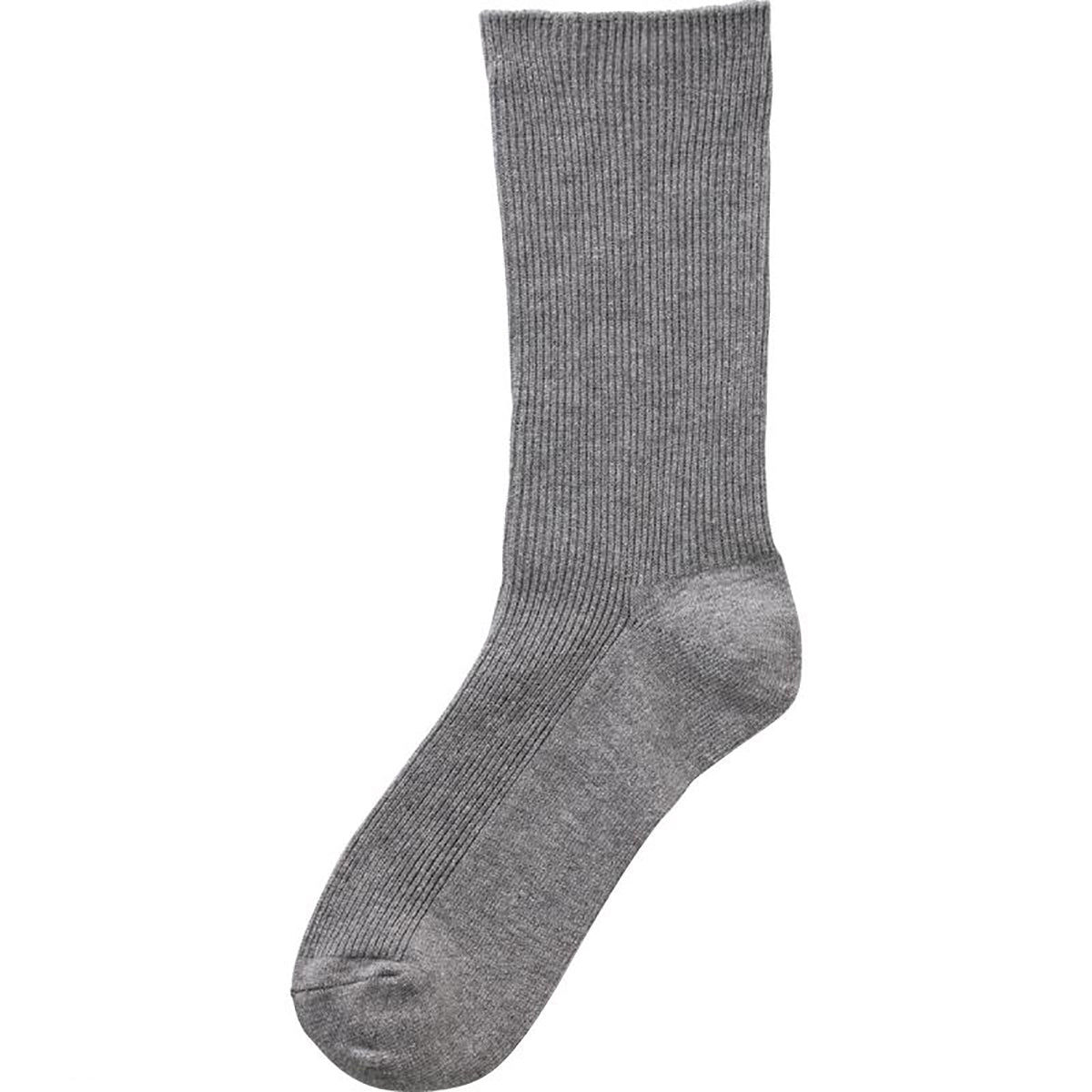 足首ゴムなしソックス グレー 24～26cm