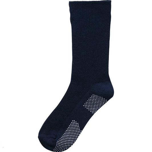 足首ゴムなしすべり止め付ソックス ネイビー 24～26cm
