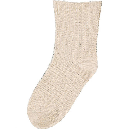 ゴムなし幅広ソックス ベージュ 24～26cm