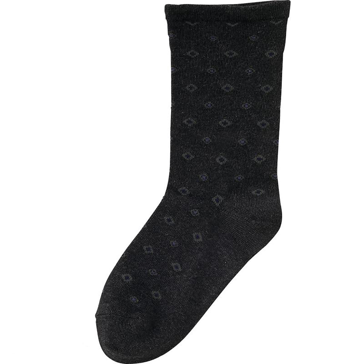 名前の書ける肌側綿ソックス チャコール 24～26cm