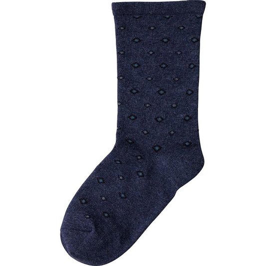 名前の書ける肌側綿ソックス ネイビー 24～26cm