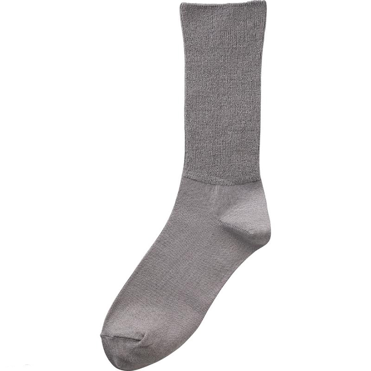 丈長めソックス 24～27cm グレー