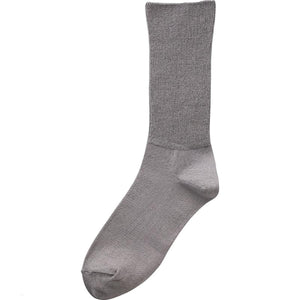 丈長めソックス 24～27cm グレー