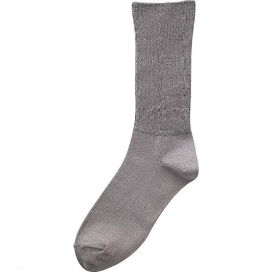 丈長めソックス 24～27cm グレー
