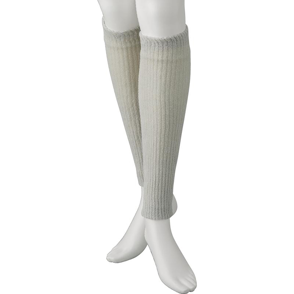 シルクと綿の二重編みサポーター・レギュラー グレー フリー