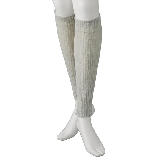 シルクと綿の二重編みサポーター・レギュラー グレー フリー