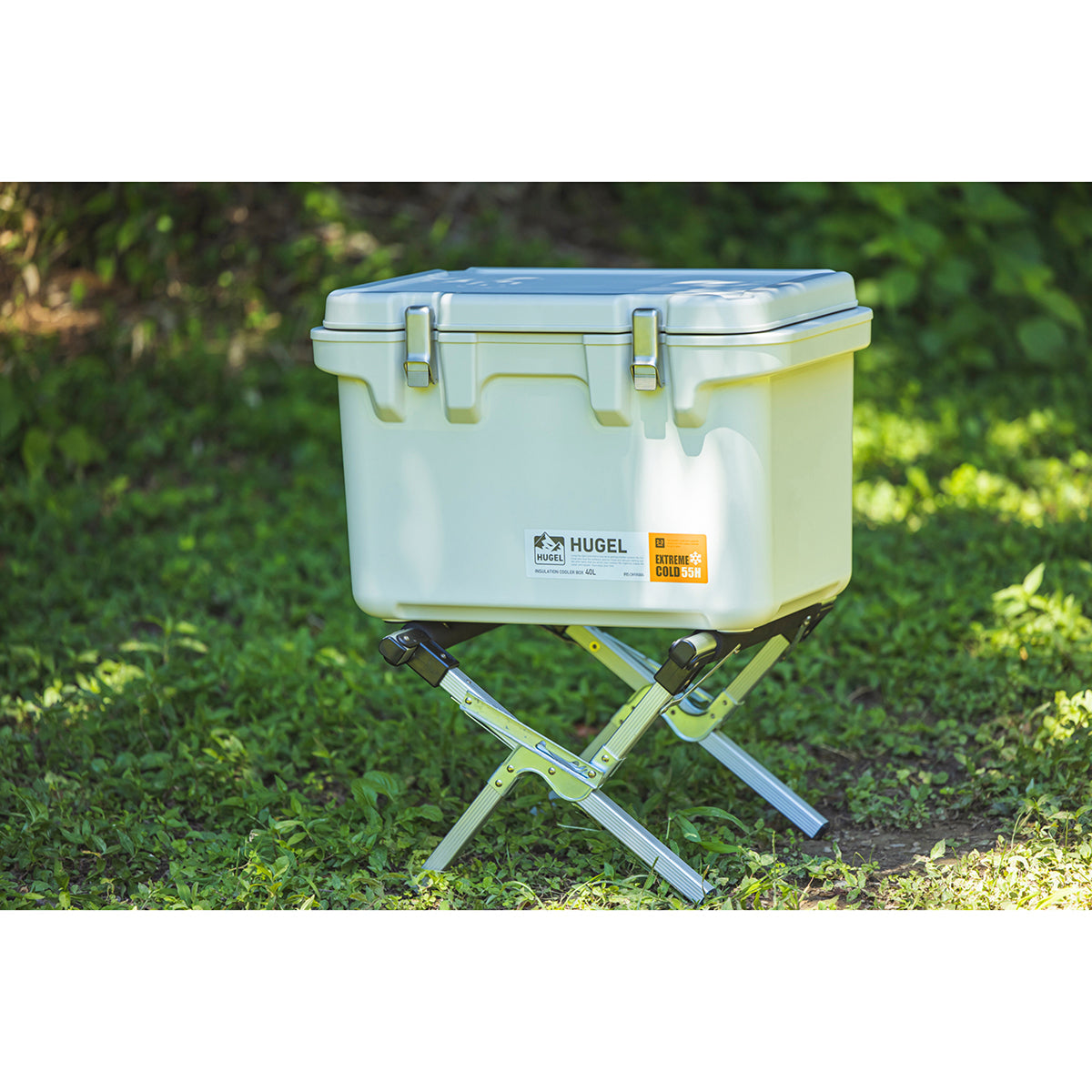 ＨＵＧＥＬ　真空断熱クーラーボックス　４０Ｌ ホワイトアッシュ