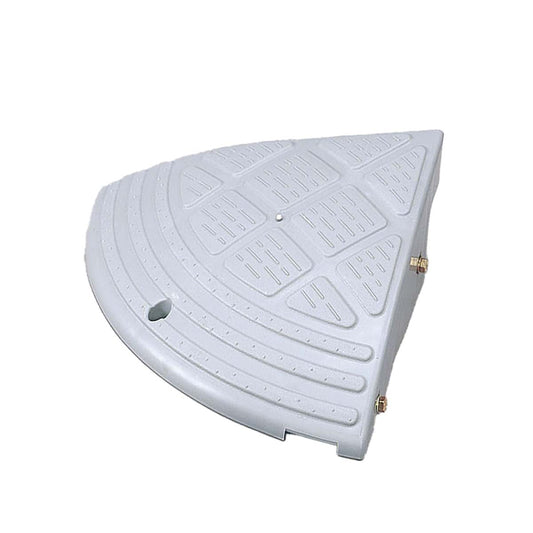 段差プレート グレー　コーナー用　段差15cm　NDP-340CE