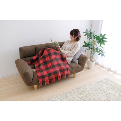 【アイリスオーヤマ】電気毛布 120×60 レッド　EBK-1206-ZR
