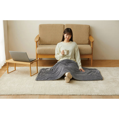 【アイリスオーヤマ】USB電気毛布 130×80 グレー　AEHB-FD1380A-H