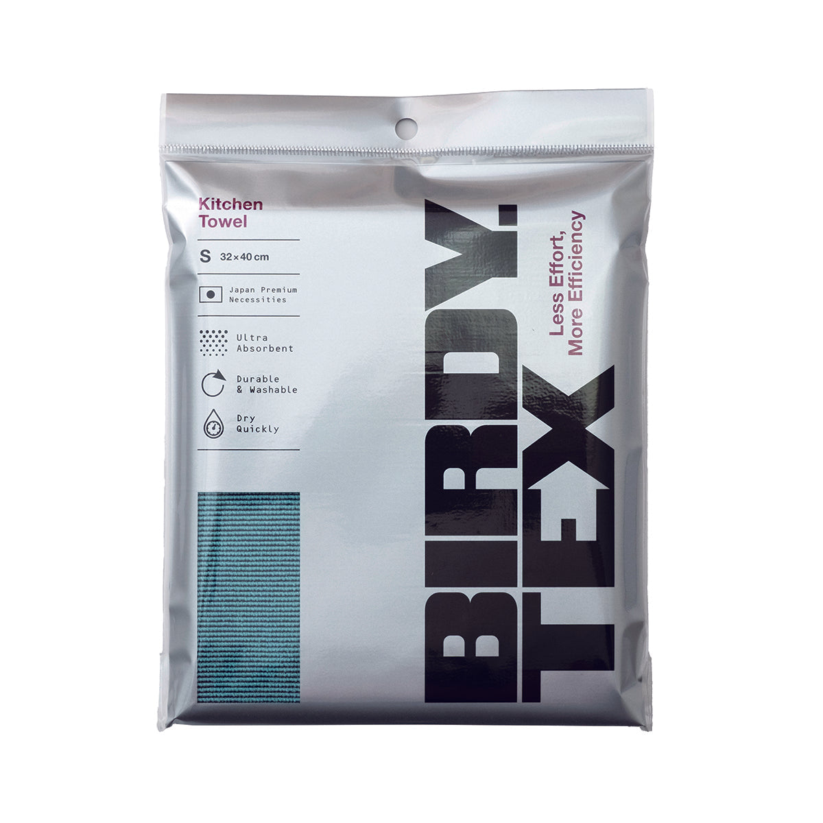 BIRDY.TEX Kitchen Towel キッチンタオル Sサイズ ターコイズブルー