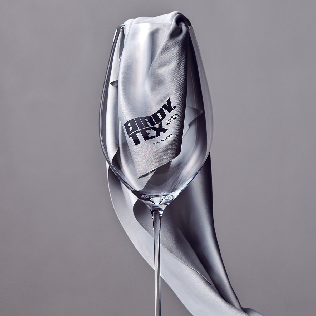 BIRDY.TEX Glass Towel グラスタオル Lサイズ クールグレー