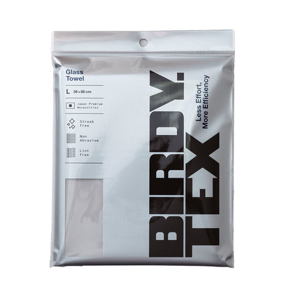 BIRDY.TEX Glass Towel グラスタオル Lサイズ クールグレー