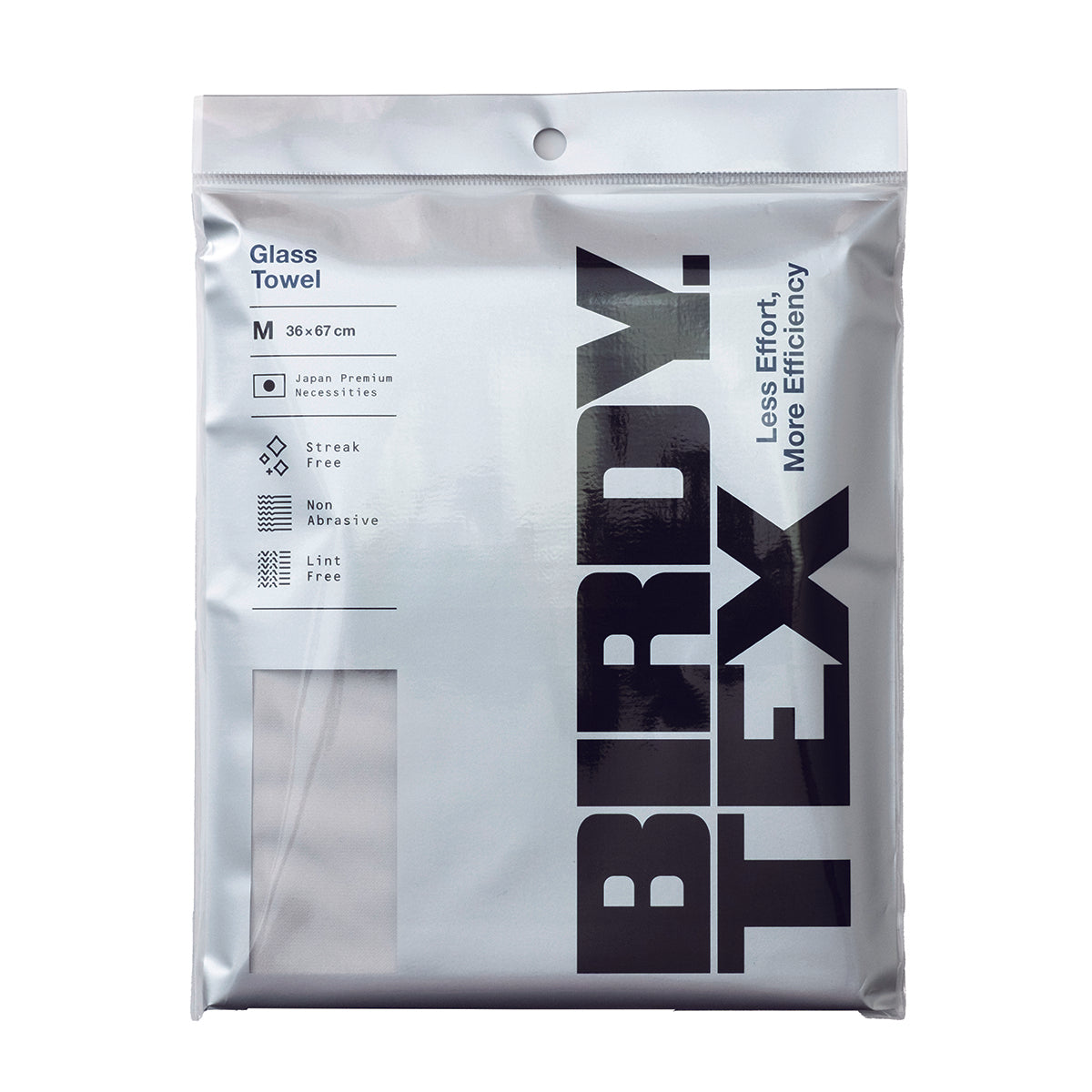 BIRDY.TEX Glass Towel グラスタオル Lサイズ クールグレー