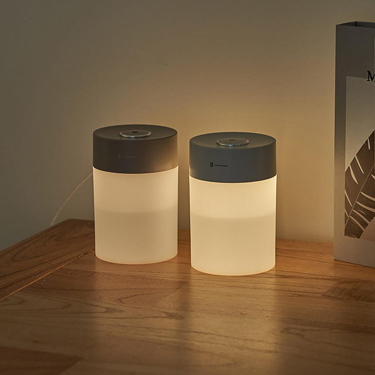 USB給電式加湿器　LEDライト付　ミントグリーン