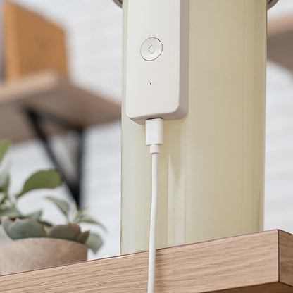 USB給電式ファン内蔵ツインジェット加湿器　オフホワイト